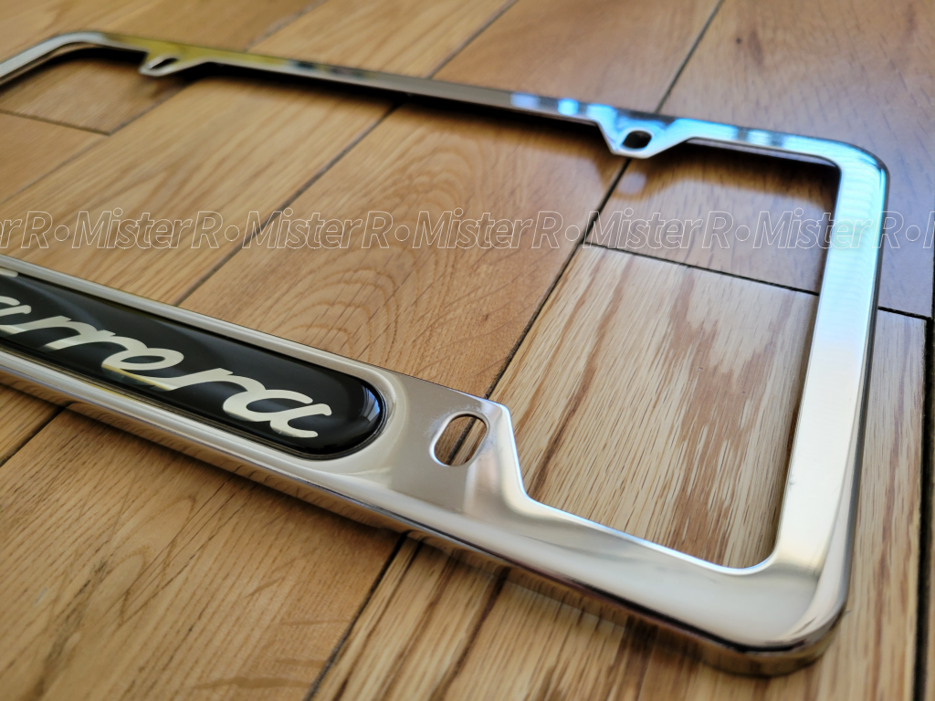 Porsche 911 Carrera - Polished Stainless Steel License Plate Frame - NLA Used OE - #PNA70201000