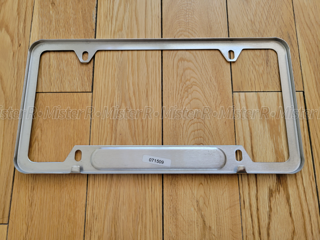 Porsche 911 Carrera - Polished Stainless Steel License Plate Frame - NLA Used OE - #PNA70201000