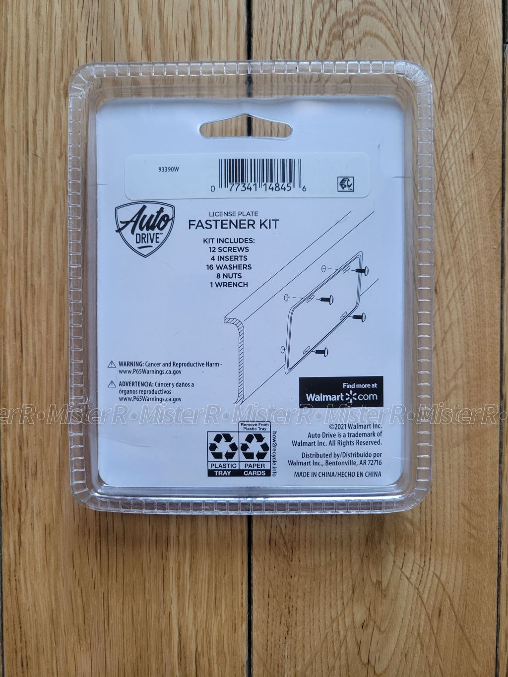 License Plate Frame Mounting Kit - 41 Piece - Anti-Theft Stainless Steel Hardware Fastener Set