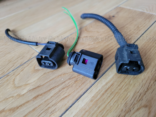 Audi/Volkswagen/Porsche 2-Pin Connector Pigtail Harness - Used OE - #1J0973722