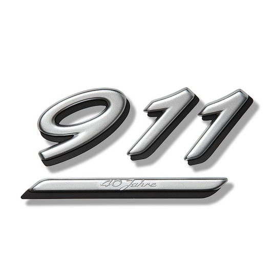 Porsche 996 Carrera 40 Jahre Emblem - Silver 40th Anniversary 911 - #99655923711