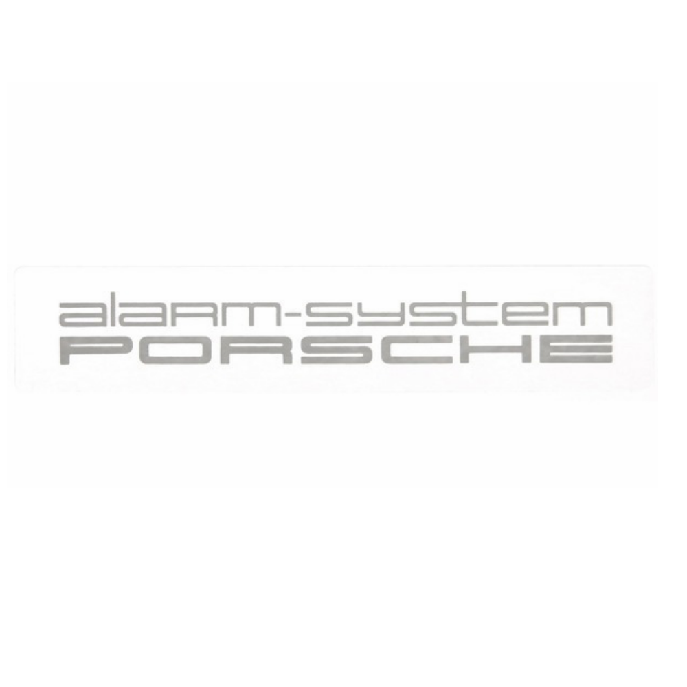 Porsche - Alarm System Decal/Label Set - Window Security Stickers - #91170125000