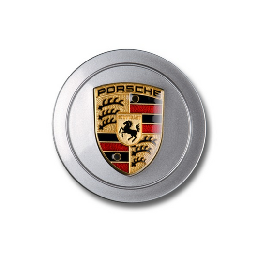 Porsche 996 Turbo S Wheel Center Cap - 911 GT Silver Metallic - #99636130313M7Z