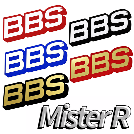BBS Wheels - Logo Decals - Set of 2 Vinyl Stickers