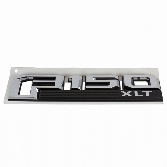 Ford F-150 XLT Right/Passenger Fender Emblem - New OE Chrome - #FL3Z16720C