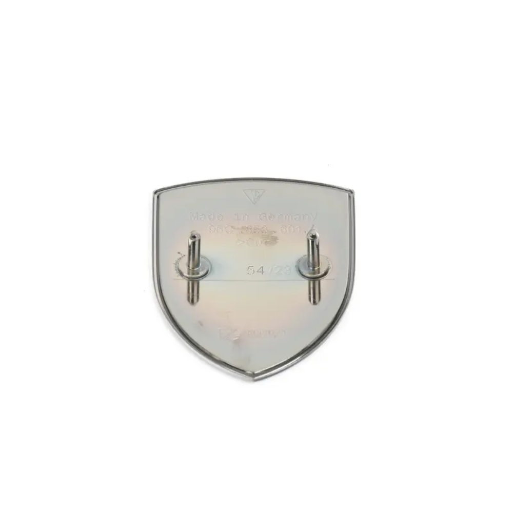 Porsche - Turbonite Hood Crest Emblem - Silver/Black - Genuine OE - #95C853601A