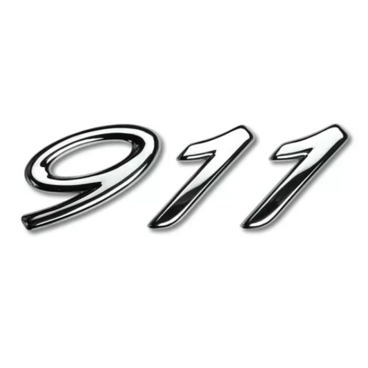 Porsche 996 Millennium Edition 911 Emblem - Chrome 2000 Silver Y2K #99655923711