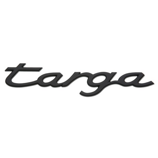 Porsche 993 - Targa Script Emblem - Rally Black - Genuine OE - #9935592370470C