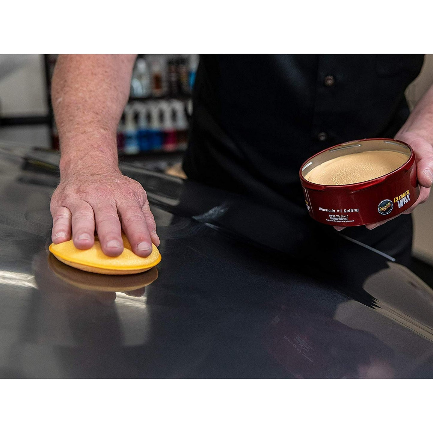 Meguiar's Cleaner Wax - Solid Paste Wax - 11 Oz. Tin - #A1214