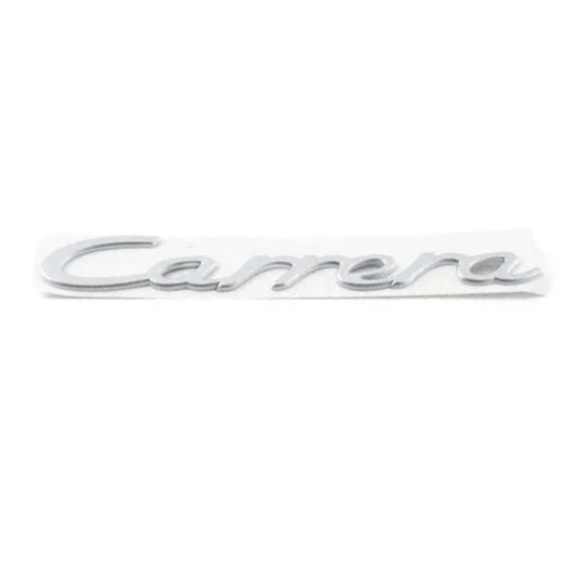Porsche 911 997 - Carrera Script Rear Emblem - Satin Aluminum Silver - #99755923701