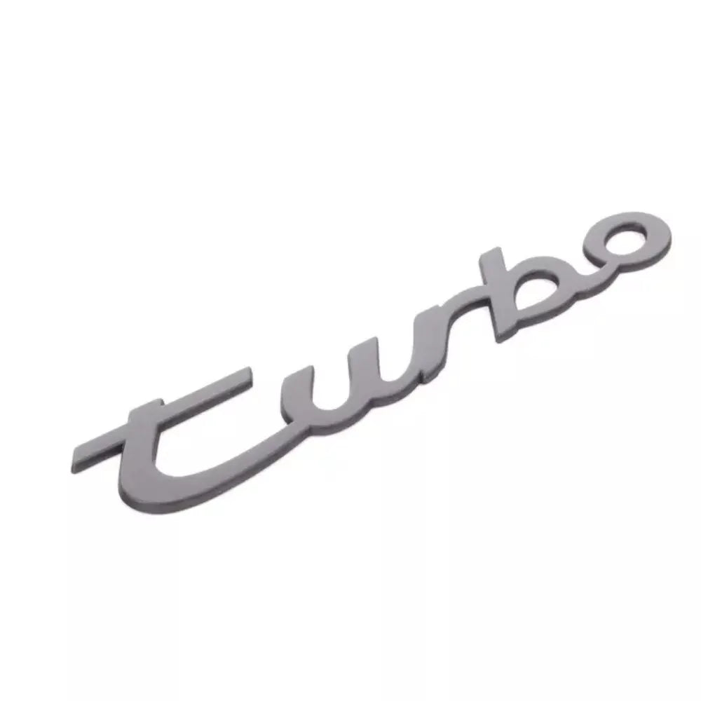 Porsche 944 - Turbo Script Emblem - Black - Genuine OE - #95155909300