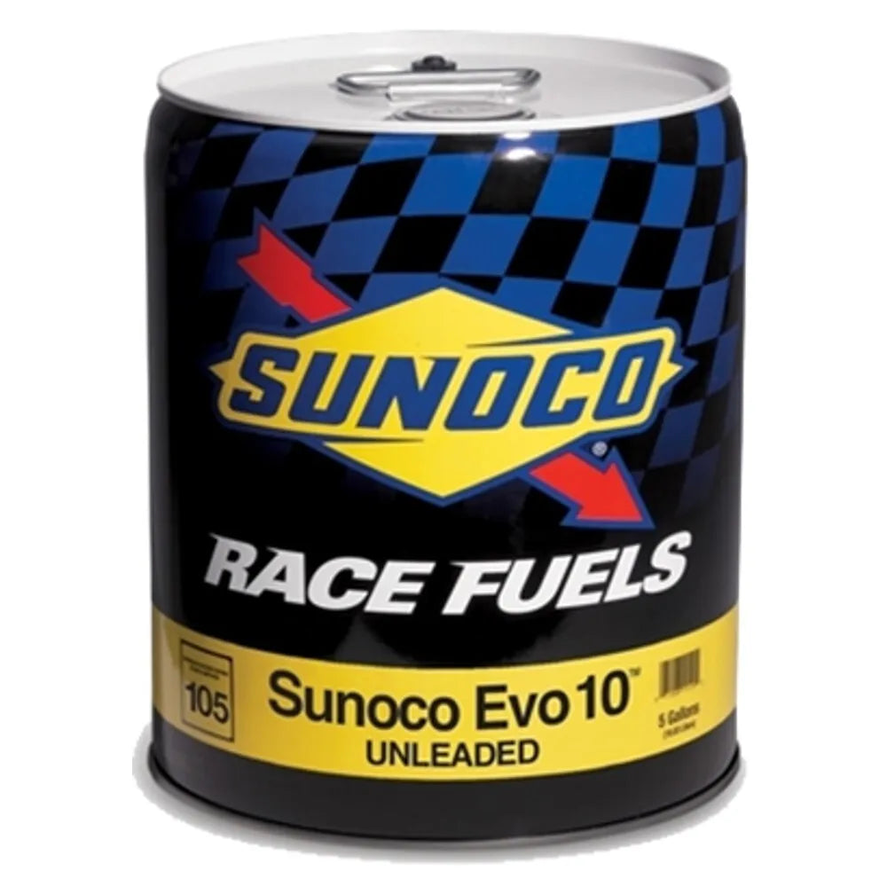 Sunoco Evo 10 - 105 Octane Unleaded Racing Fuel - 5 Gallon Pail