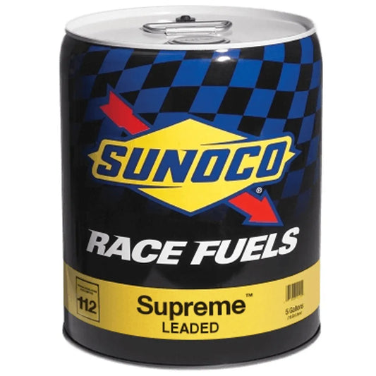 Sunoco Supreme - 112 Octane Leaded Racing Fuel - 5 Gallon Gas Can/Pail