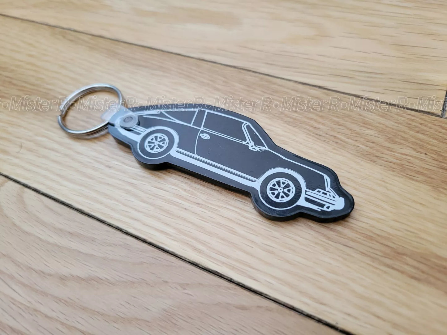 PCARMARKET - Porsche 911 Targa Keychain - Lifestyle Key Fob/Charm - PCar Market