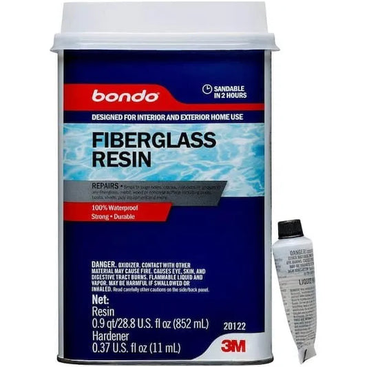 Bondo - 1 Quart All-Purpose Fiberglass Resin - 28.8 fl oz - 3M #20122