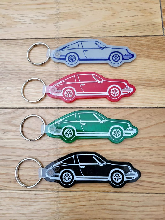 PCARMARKET - Porsche 911 Targa Keychain - Lifestyle Key Fob/Charm - PCar Market