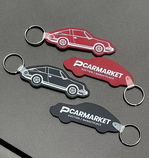 PCARMARKET - Porsche 911 Targa Keychain - Lifestyle Key Fob/Charm - PCar Market