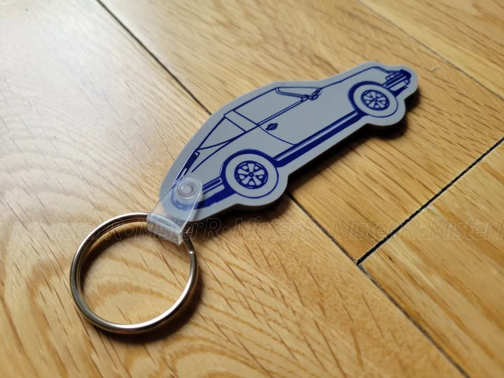 PCARMARKET - Porsche 911 Targa Keychain - Lifestyle Key Fob/Charm - PCar Market