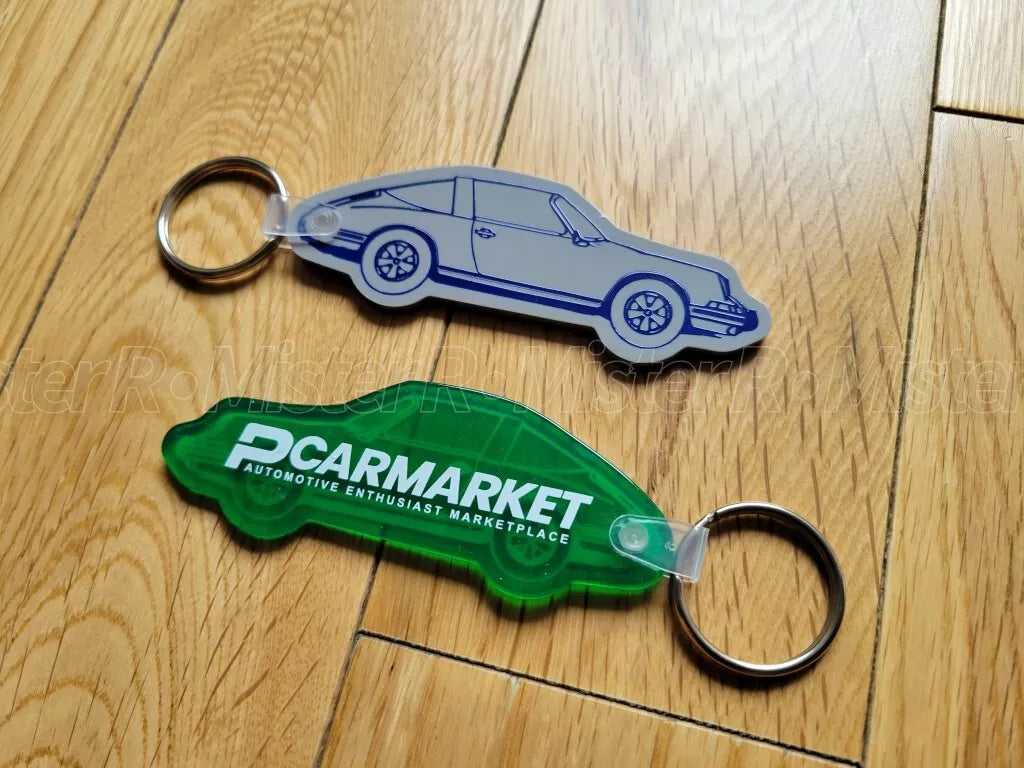 PCARMARKET - Porsche 911 Targa Keychain - Lifestyle Key Fob/Charm - PCar Market