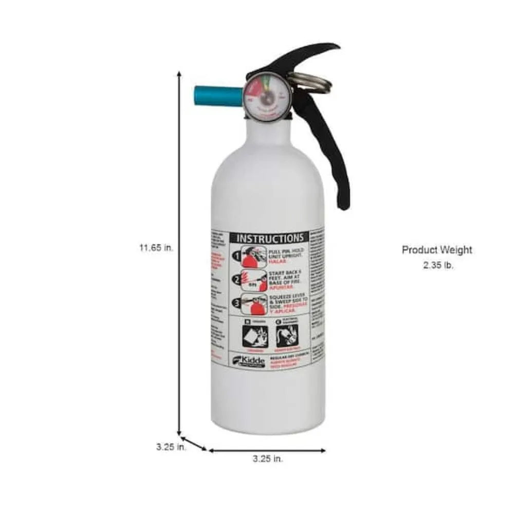 Kidde - Auto/Marine Fire Extinguisher - 3lb Dry Chemical - Car/Truck/Boat