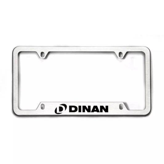 DINAN Brushed Stainless Steel License Plate Frame - Genuine Dinan Motorsports