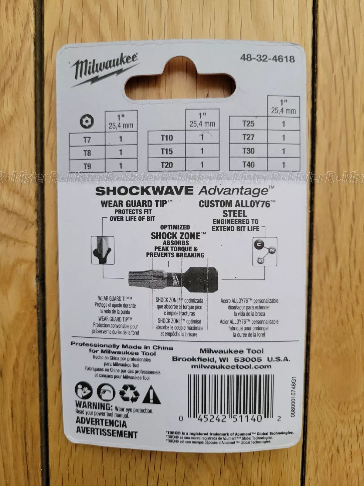 Milwaukee - SHOCKWAVE Impact Duty Torx Security Screw Driver Bit - 10-Piece Set